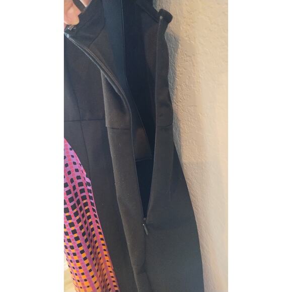 Lane Bryant Black Orange Purple Pink  Cap Sleeve Dress Size 20 - Picture 5 of 12